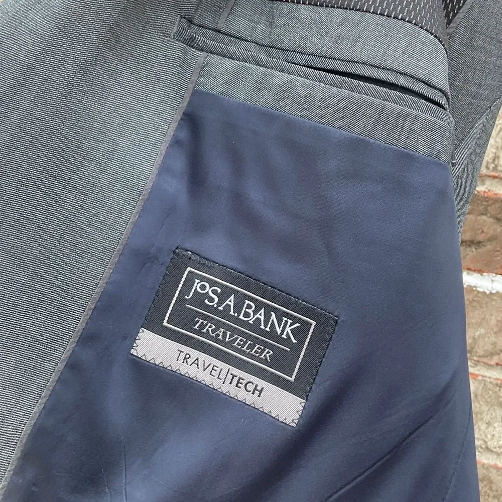 🔥 Take 50% OFF- Jos. A. Bank Men's Gray Suit Blazer